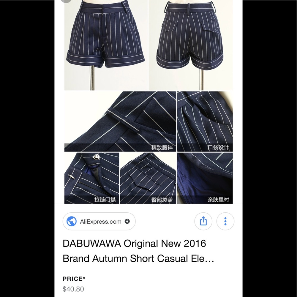 Wawa Shorts Gray with Pink Pinstripes. Too cute😉